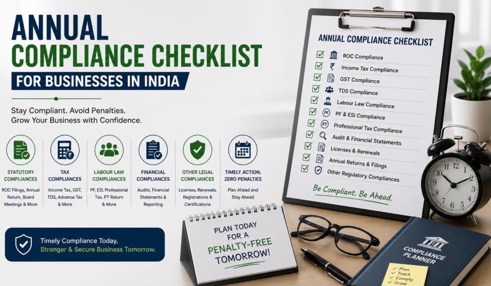 5 Annual Compliance Checklist for Businesses in India